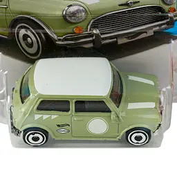 Базова машинка Hot Wheels HW Then and Now 2026 Austin Mini Cooper S зелена (5785) JJH39-N521 - мініатюра 2