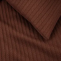 Знімний захисний чохол  MirSon Pique Arrowline Brown бавовна 70х70 см (2200013811732)