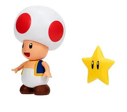 Ігрова фігурка Super Mario Тоад, з артикуляцією, 10 см (40826i) - мініатюра 3