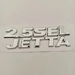 Емблема напис 25 SELL JETTA для Volkswagen Хром 129x42 мм на скотчі (Завод) - мініатюра 2