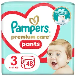 Підгузки Pampers Premium Care Pants Midi Розмір 3 (6-11 кг) 48 шт (8001090759795) - мініатюра 1