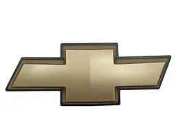 Емблема Chevrolet 210х78 мм Велика на скотчі Золота Пластик(Завод)