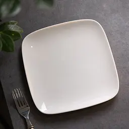 Тарілка порцелянова плоска 20 см для сервірування TS Kitchen HP602 - мініатюра 2