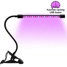 Фітолампа для рослин 20LED 10W USB підсвічування для розсади та квітів фітосвітильник - мініатюра 7