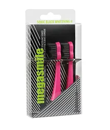 Насадки для звукової електрощітки Black Whitening ІІ Shocking Pink (рожеві) Megasmile 2 шт
