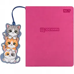 Щоденник шкільний Yes Catmania A5 40 аркушів PU інтегральний (911697)