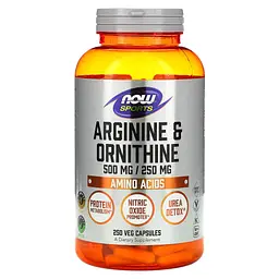 Комплекс Амінокислот Аргініну та Орнітину Arginine/Ornithine - 250 вег.капсул