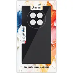 Чохол Silicone Cover Ummi Lakshmi Full Camera (AA) для Realme 12 5G Чорний / Black - мініатюра 3