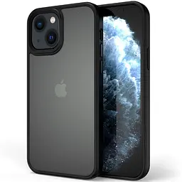 TPU+PC чохол Metal Buttons для Apple iPhone 13 (6.1") Чорний / Black