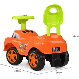 Каталка-толокар Bambi M 4073-7 помаранчевий - мініатюра 4