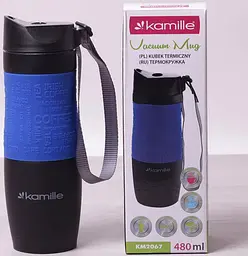 Термокухоль з ремінцем, нержавіюча сталь Kamille 480 мл kuh0009295 - мініатюра 5
