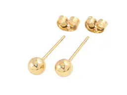 Сережки Xuping пусети TTM Stainless Steel 14K "Підвіски з візерунком циферблат" ø5мм, 2в1 (335865) 4,7см - мініатюра 3