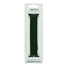 Ремінець ANCHOR Milanese loop Metal Apple Watch 41/Watch 40/Watch 38 mm Dark Green (10723_2122780) - мініатюра 2