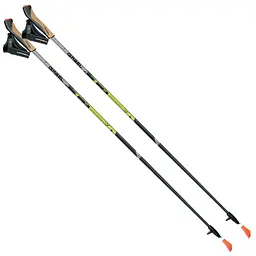 Палиці для скандинавської ходьби Gabel X-5 Black/Yellow 130 (7008351131300) фіксованої довжини