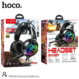 Навушники Hoco ігрові ESD06 Gaming headphones Hi-Res чорні - мініатюра 7