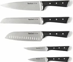 Tefal Набір ножів Ice Force, 5 пр., з дерев'яною колодкою, нержавіюча сталь, плаcтик, чорний - мініатюра 2