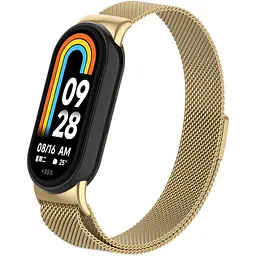 Ремінець ArmorStandart Milanese Magnetic Band для Xiaomi Smart Band 8 / 9 / 10 Gold (ARM69919) [94761]