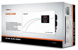 Стабілізатор напруги Real-EL STAB SLIM-1000 White 800 Вт (EL122400007) - мініатюра 7
