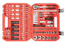 Набір автомобільного ручного інструменту Intertool ET-9111 1/4" x 1/2" RED у наборі 111 предметів - мініатюра 2