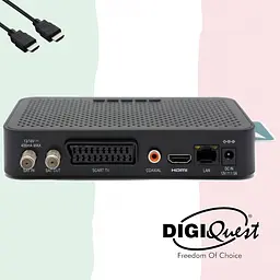 Супутниковий ресивер DIGIQuest Q10 Full HD з Wi-Fi та картою TiVuSat HD - мініатюра 3