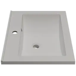 Раковина матова врізна Amidicon Victoria 60 600x450 з литого каменю VICTORIA_60_MAT, Білий матовий - мініатюра 3
