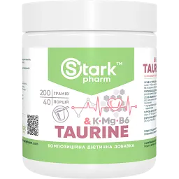 Дієтична добавка Stark Pharm Taurine & K + Mg + B6 200 г