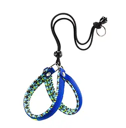 Шлей Ferplast AGILA FANTASY 2 нейлонова BLU-ANIMALI XXS 32-50 см синя 75576422