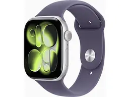 Смарт-годинник Apple Watch Series 11 GPS + Cellular 46mm Silver Alu. Case w. Purple Fog S. Band - M/L (MFCR4)