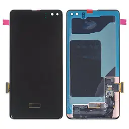 Дисплей для Samsung G975 Galaxy S10 Plus, чорний, без рамки, Оригінал (переклеєне скло)