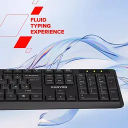 Комплект (Клавіатура та миша) CANYON SET-W01 Keyboard+Mouse Wireless Black - мініатюра 9