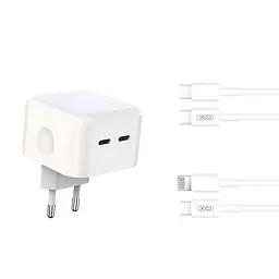 Зарядний пристрій XO L102 EU Dual Type-C Port 35W Type-C to Lightning (33606-01_294) - мініатюра 5