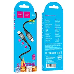 Дата кабель Hoco X86 Spear Type-C to Lightning 20W (1m) Black - мініатюра 4