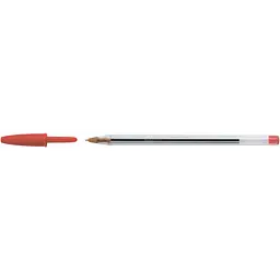 Кулькова ручка BIC з прозорим корпусом та червоним ковпачком, 0,32 мм (bc847899)
