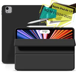 Чохол BeCover Tri Fold Soft TPU Silicone для Apple iPad Air 13" M2 2024 Black (711469) - мініатюра 2