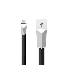 USB Cable Hoco X4 Zinc Alloy Rhombic Type-C Black 1.2m