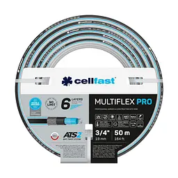 Шланг садовий MULTIFLEX PRO 3/4" 50м 6 шарів до 35бар -20…+65°C Cellfast sad0001977 - мініатюра 2
