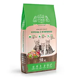 Сухий корм для кошенят Курочка з ягнятком KITTEN 10 кг