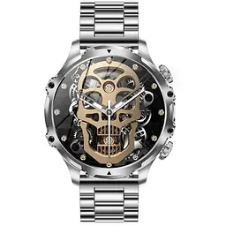 Розумний годинник Lemfo AK75 Metal з функцією розмови (Сріблястий) - мініатюра 2