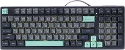 Клавіатура A4Tech Fstyler FS300 Panda Rock Climbing RGB Black - мініатюра 3