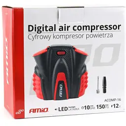 Автомобільний компресор AMiO LED 12V ACOMP-16 (02641) - мініатюра 8