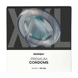 Презервативи - Satisfyer Premium Condoms 64 мм (XXL), 100 шт.