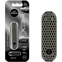 Ароматизатор Aroma Car Hex Срібло - мініатюра 2