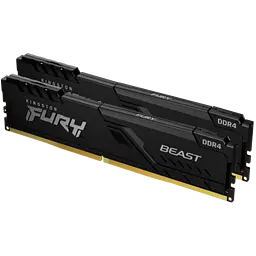 Оперативна пам'ять Kingston Fury 32GB (2x16) DDR4 3200MHz Beast Black (KF432C16BBK2/32)