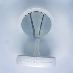 Дзеркало двостороннє для макіяжу з Led підсвічуванням на батарейках трансформер кругле збільшувальне 10x My Fold Away