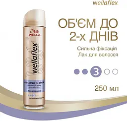 Лак для волосся Wellaflex Об'єм до 2 днів Сильної фіксації, 250 мл - мініатюра 2