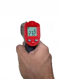 Безконтактний інфрачервоний термометр (пірометр) — 50-600 °C, 12:1, EMS = 0,1-1 WINTACT WT326B - мініатюра 3