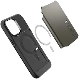 Оригінальний протиударний чохол Spigen Slim Armor (MagFit) MagSafe для iPhone 14 Pro Max (6.7") Gunmetal (ACS04646) - мініатюра 2