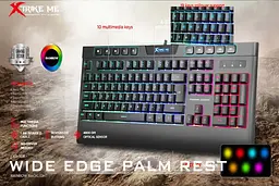 Клавіатура провідна ігрова Xtrike ME KB-508 RGB EN з підсвічуванням - мініатюра 2