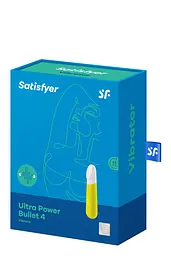 Вібратор Satisfyer Ultra Power Bullet 4 Yellow для клітора, 10.6х2.4 см жовтий - мініатюра 2