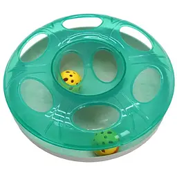 Іграшка для котів Georplast Ufo, два м'ячі, 25x8 см, в асортименті - мініатюра 4
